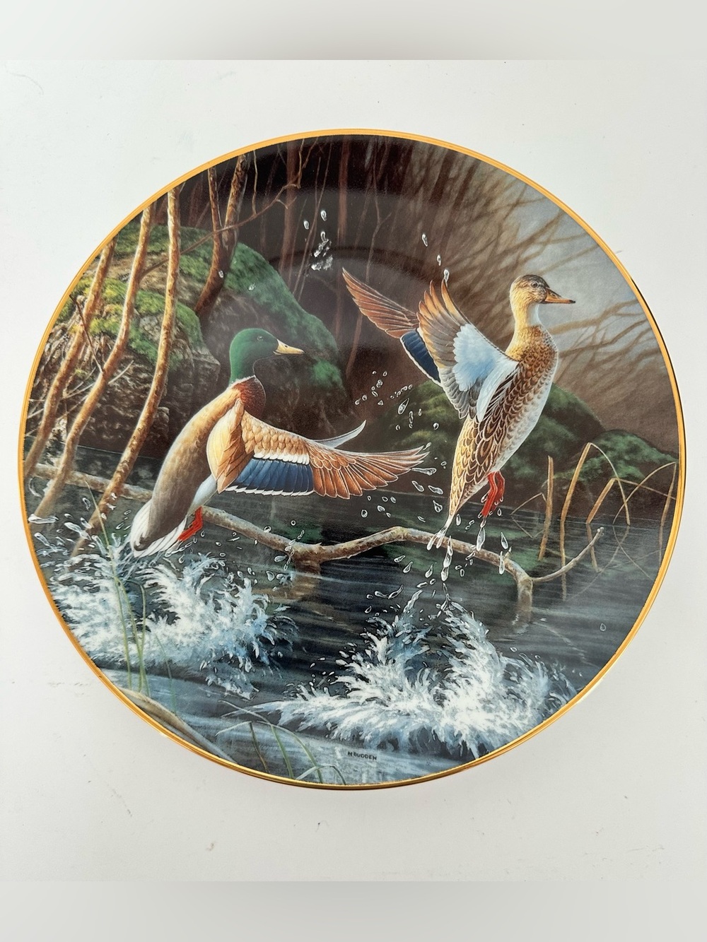 Michael Buddin “Aloft” collector plate Edwin Knowles China Company
